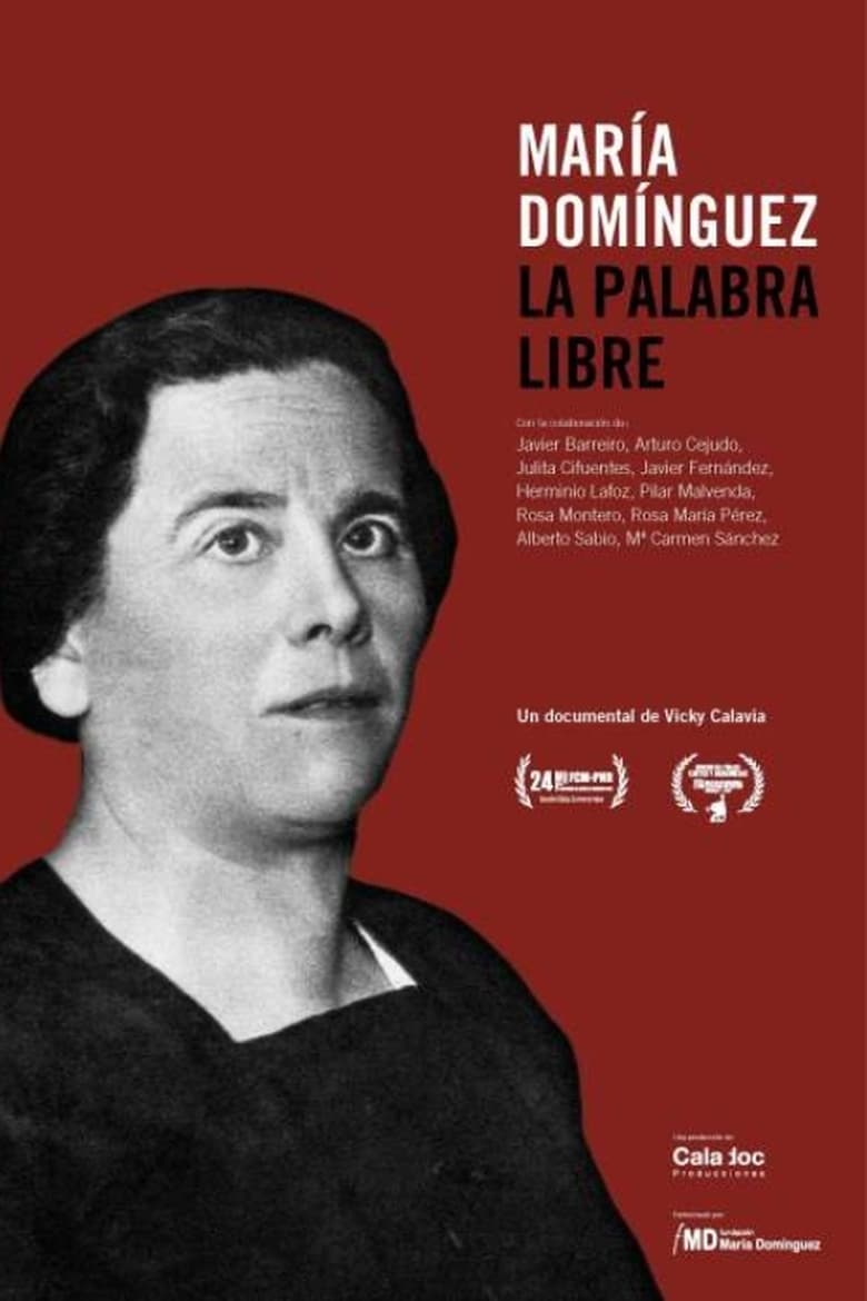 Poster of María Domínguez. La palabra libre