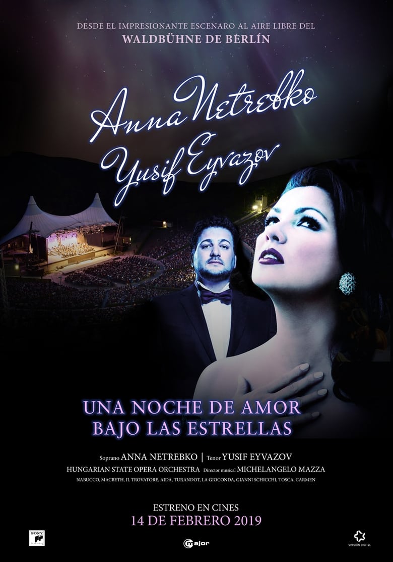 Poster of Anna Netrebko & Yusif Eyvazov at the Waldbühne Berlin