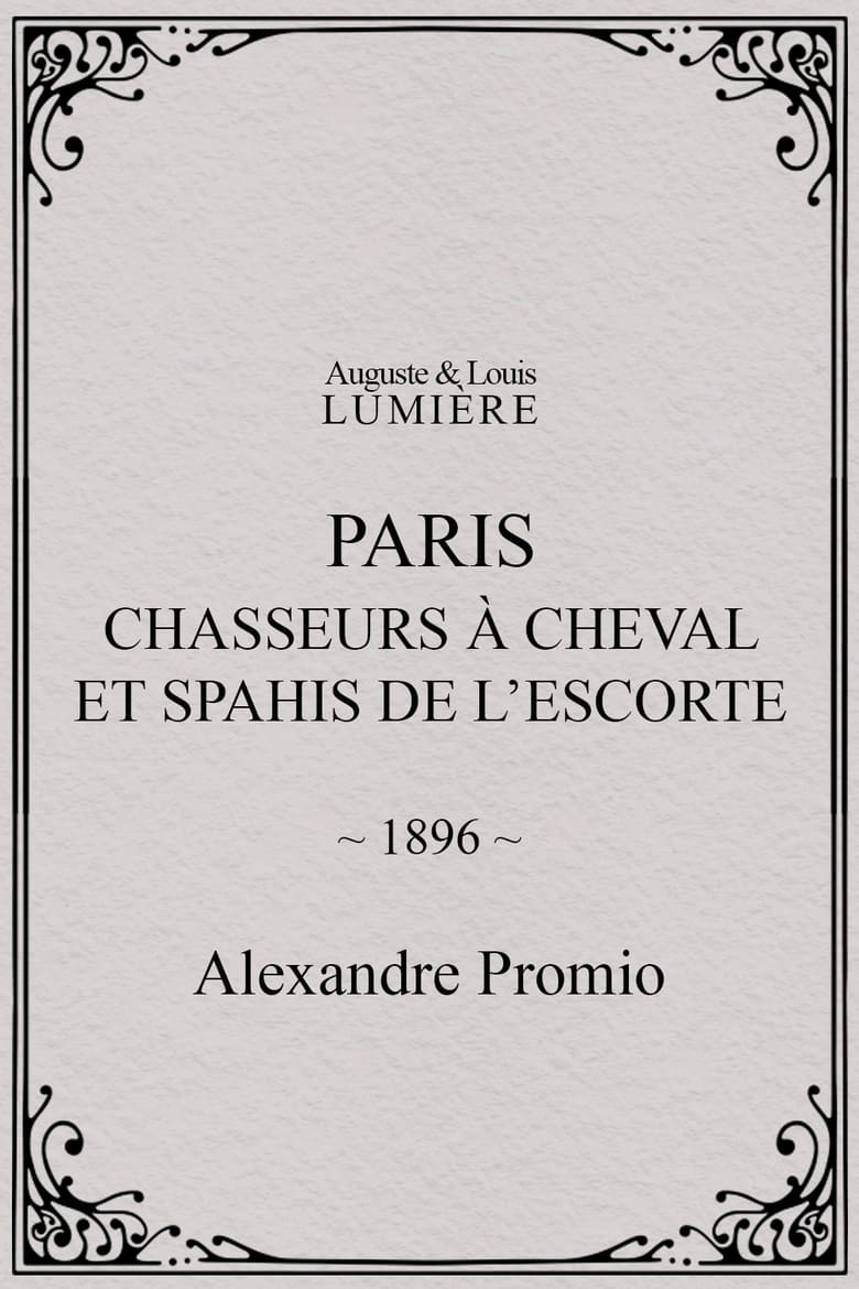 Poster of Paris : chasseurs à cheval et spahis de l’escorte