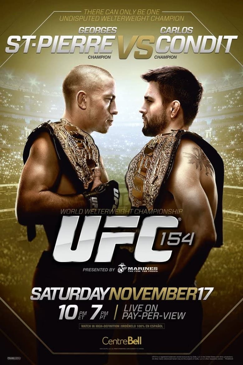 Poster of UFC 154: St-Pierre vs. Condit