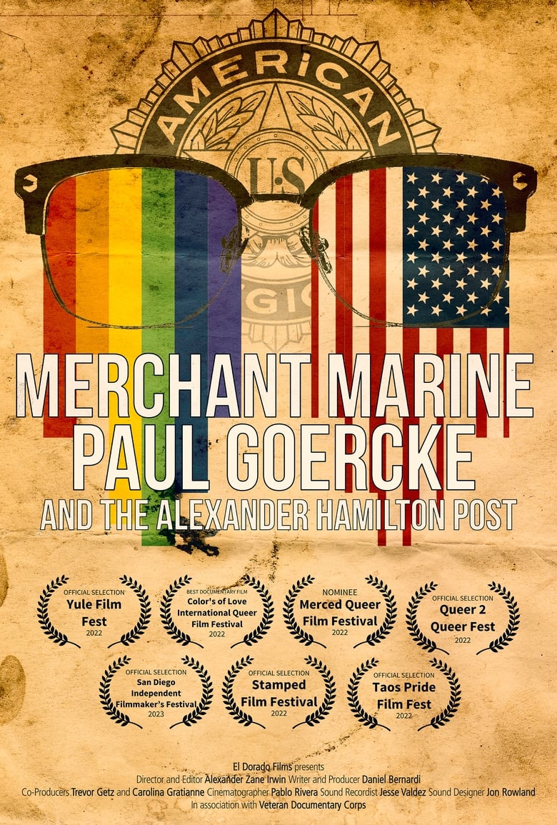 Poster of Merchant Marine Paul Goercke and the Alexander Hamilton Post 448