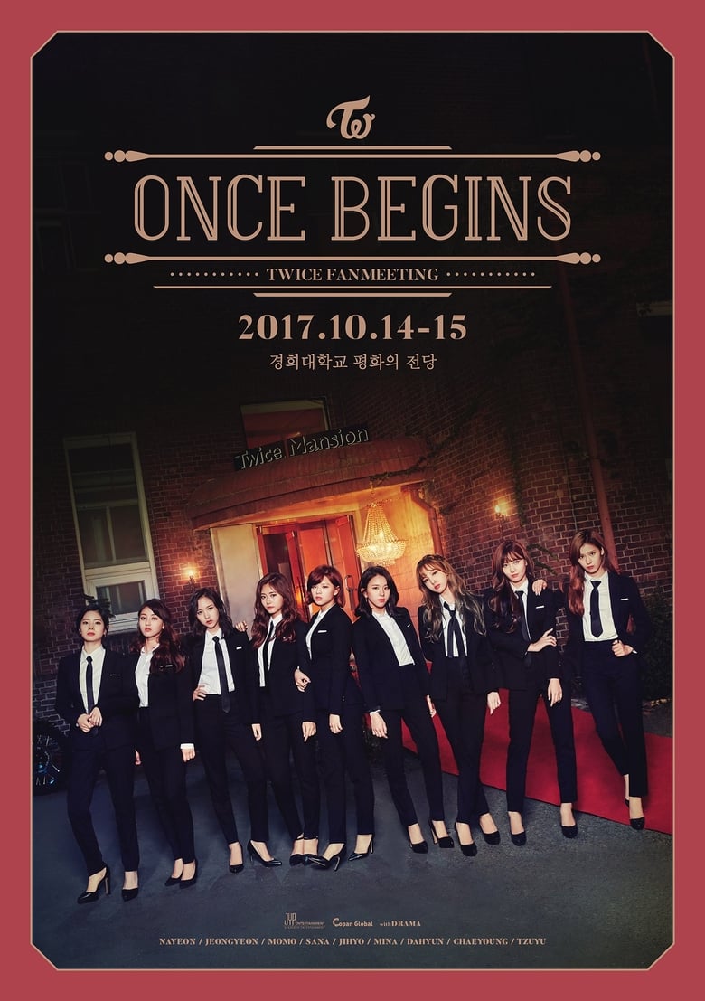 Poster of TWICE FANMEETING "ONCE BEGINS"