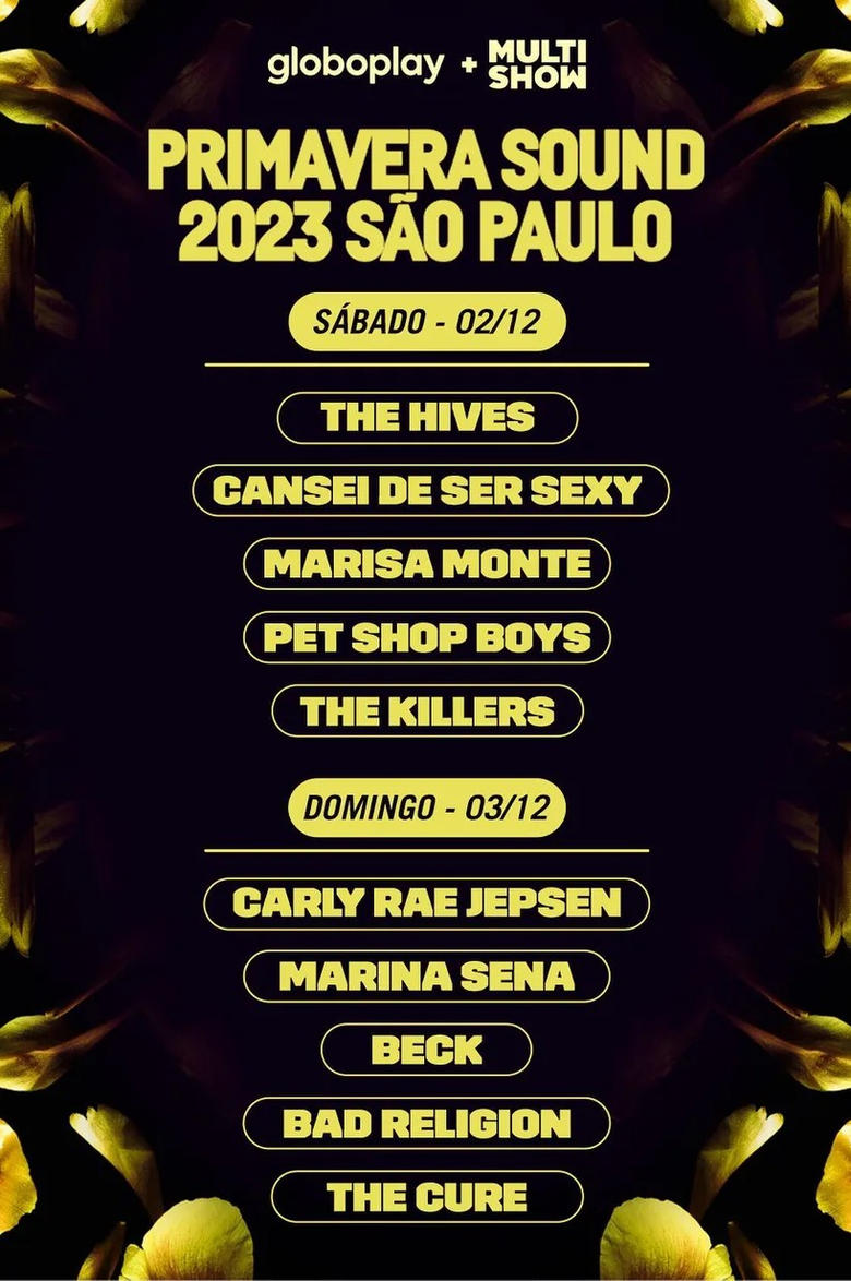 Poster of The Killers - Primavera Sound São Paulo 2023