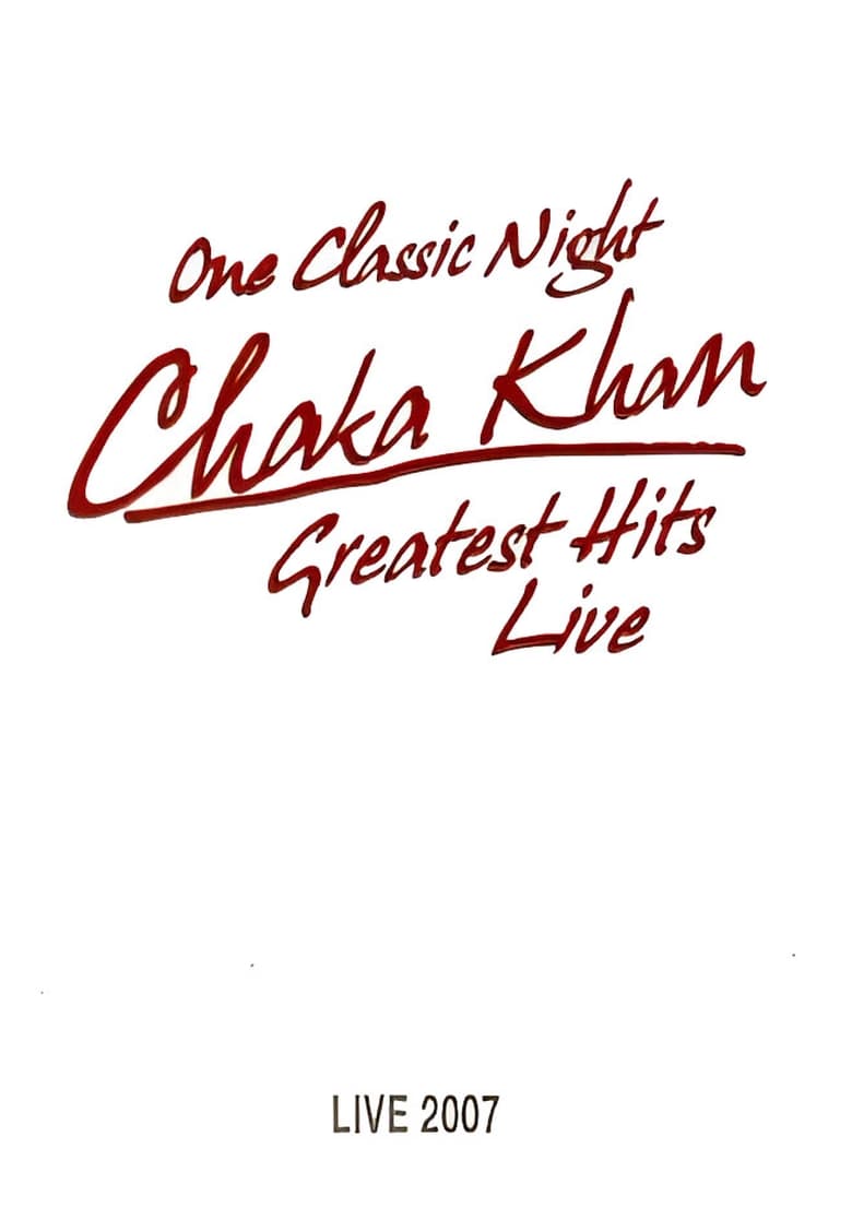 Poster of Chaka Khan: Greatest Hits Live