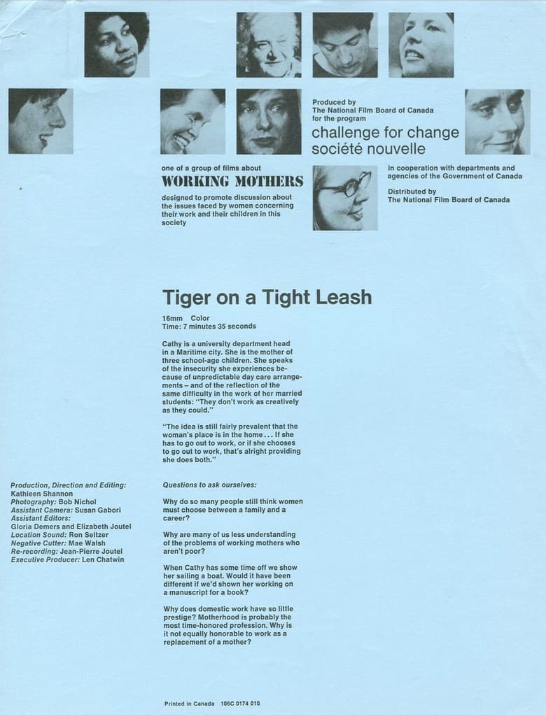 Poster of Tiger on a Tight Leash