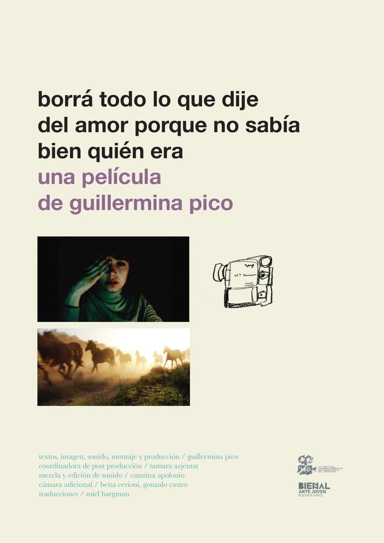 Poster of Borrá todo lo que dije del amor porque no sabía bien quién era