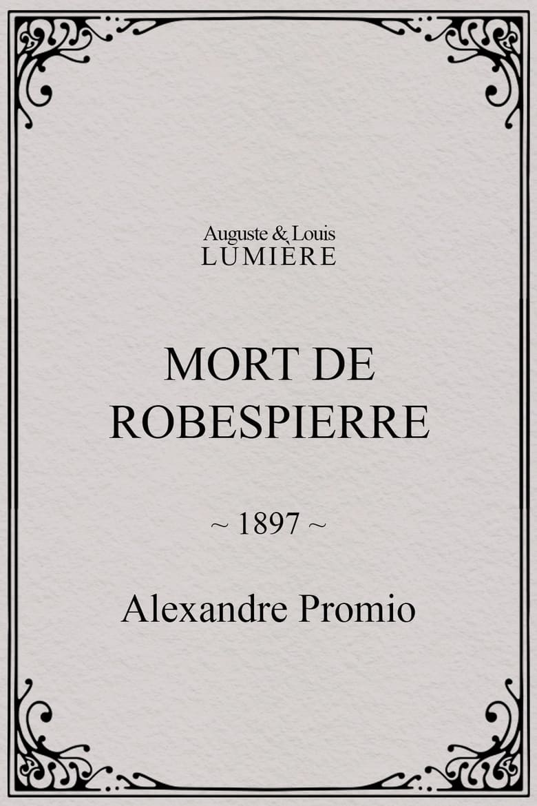 Poster of Mort de Robespierre