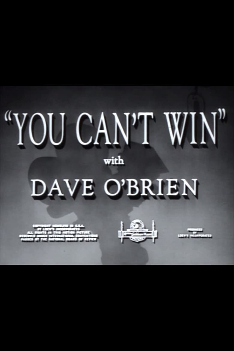 Poster of You Can't Win