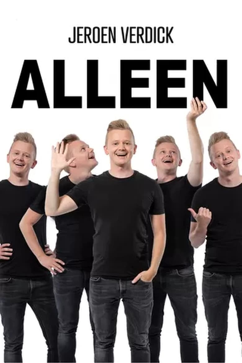 Poster of Jeroen Verdick: Alleen