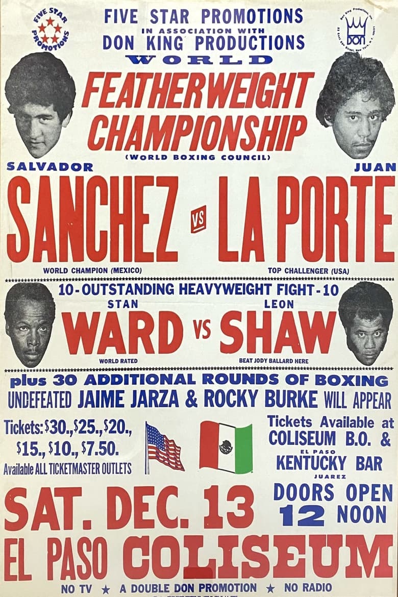 Poster of Salvador Sanchez vs. Juan Laporte