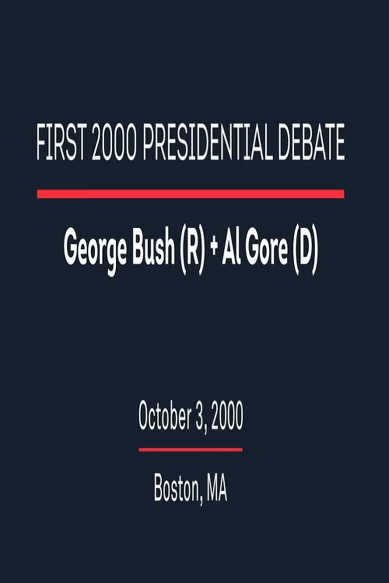 Poster of 2000 First Presidential Debate