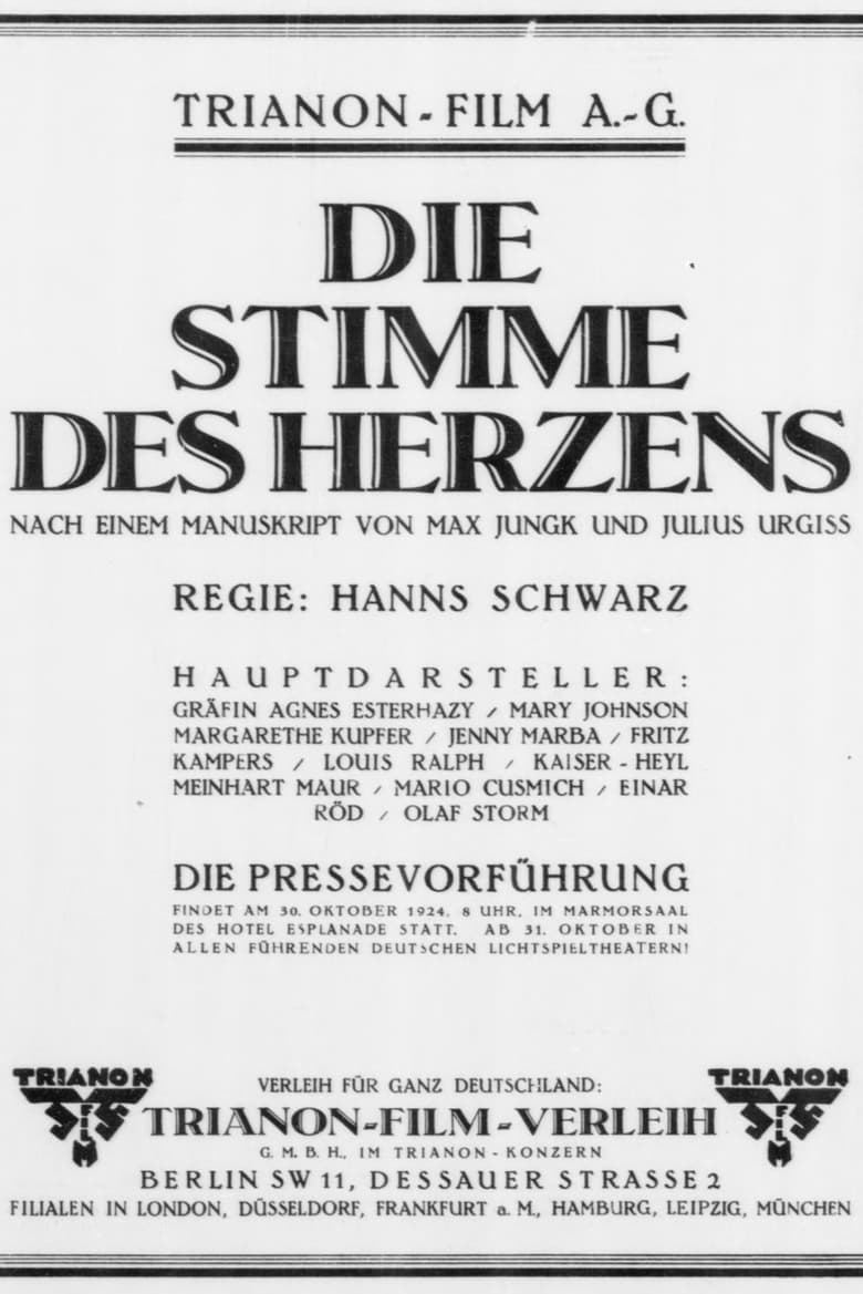 Poster of Die Stimme des Herzens