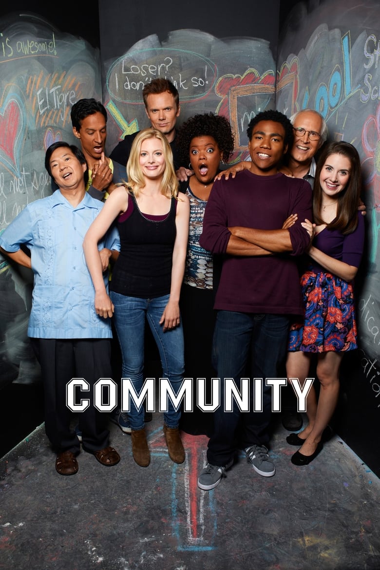 Poster of Cast and Crew in Community - Season 3 - Episode 18 - Course Listing Unavailable