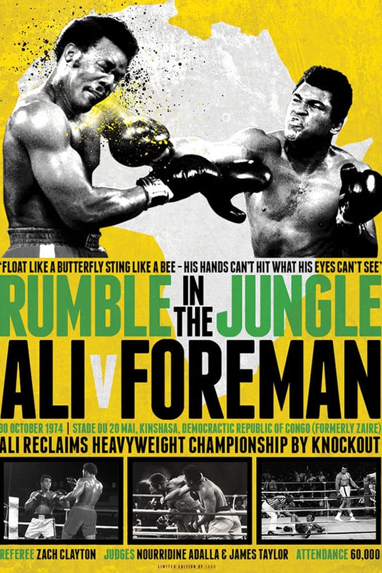 Poster of The rumble in the jungle: George Foreman vs. Muhammad Ali