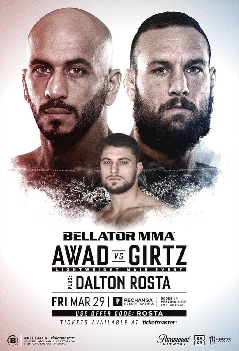 Poster of Bellator 219: Awad vs. Girtz