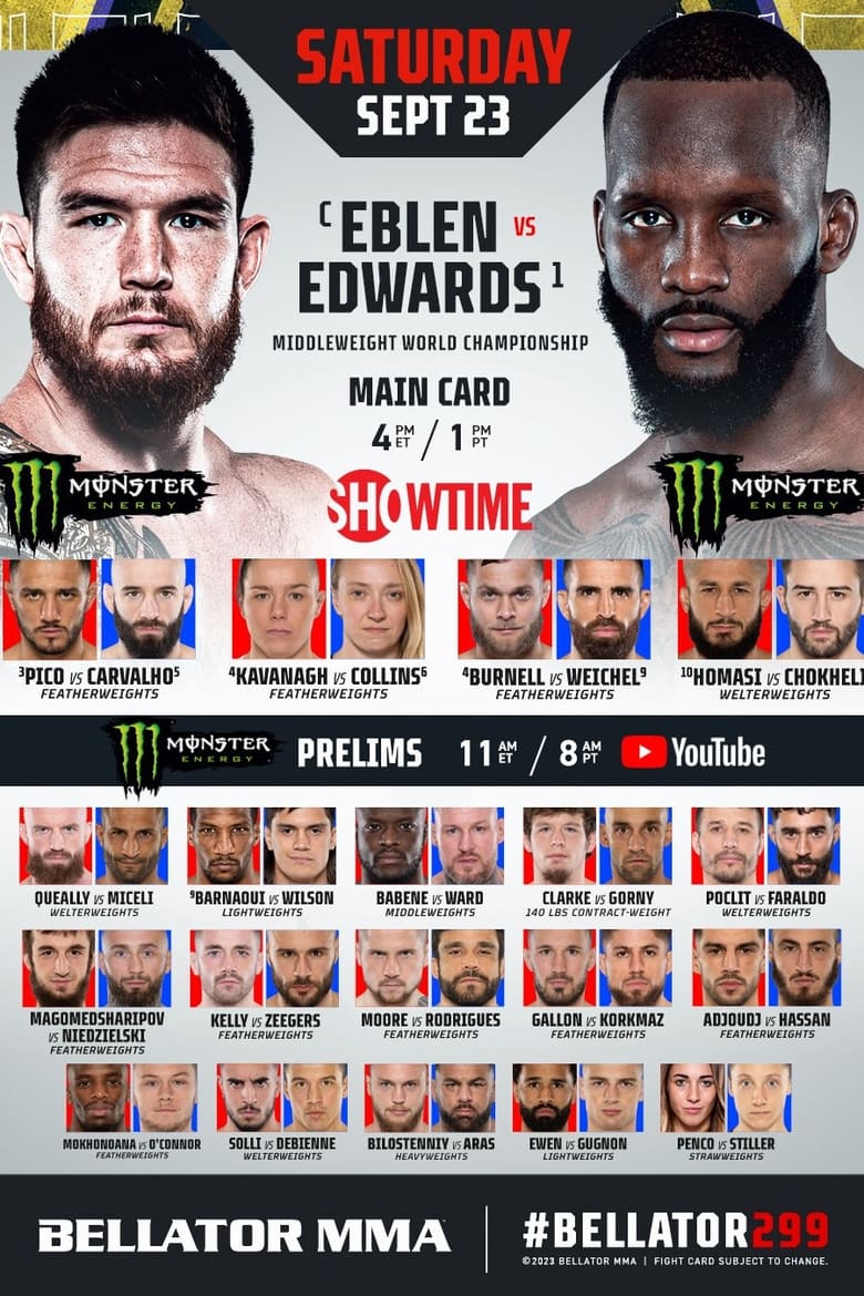 Poster of Bellator 299: Eblen vs. Edwards