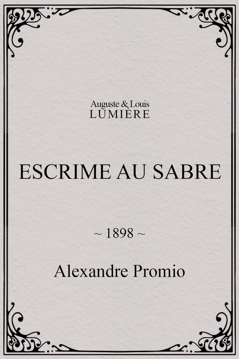 Poster of Escrime au sabre