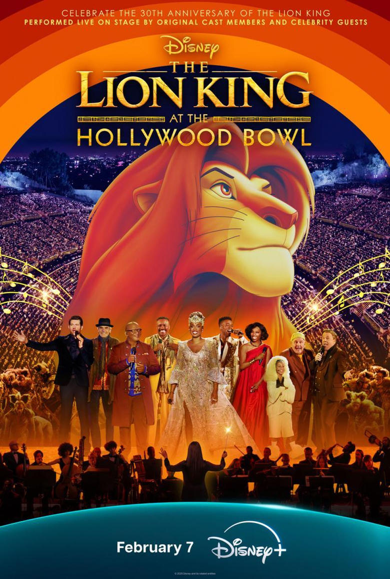 Poster of The Lion King at the Hollywood Bowl