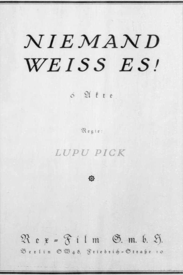 Poster of Niemand weiß es