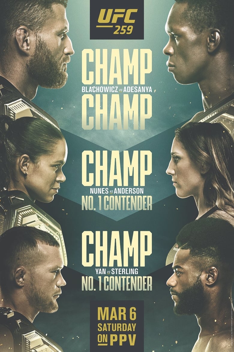 Poster of UFC 259: Blachowicz vs. Adesanya