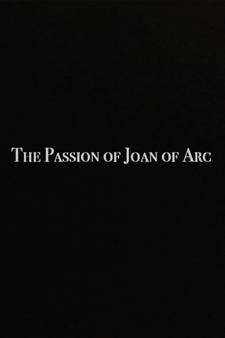 Poster of The Passion of Joan of Arc