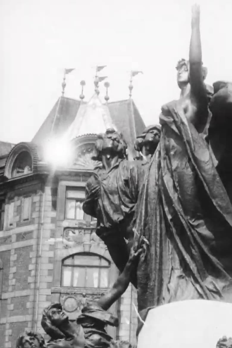 Poster of František Palacký Monument Prior to Its Completion