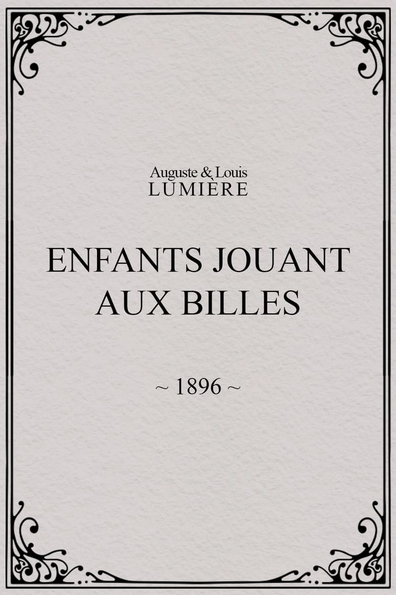 Poster of Enfants jouant aux billes