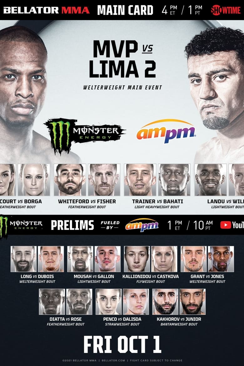 Poster of Bellator 267: Lima vs. MVP 2