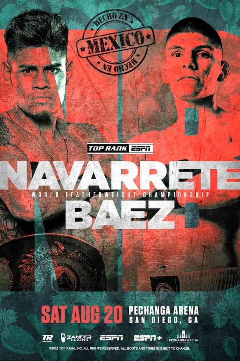 Poster of Emanuel Navarrete vs. Eduardo Baez