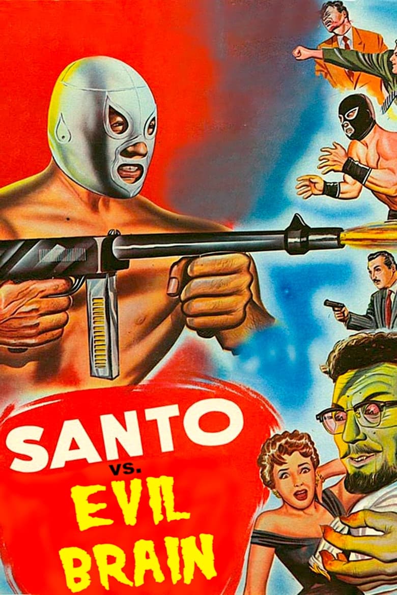 Poster of Santo vs. Evil Brain