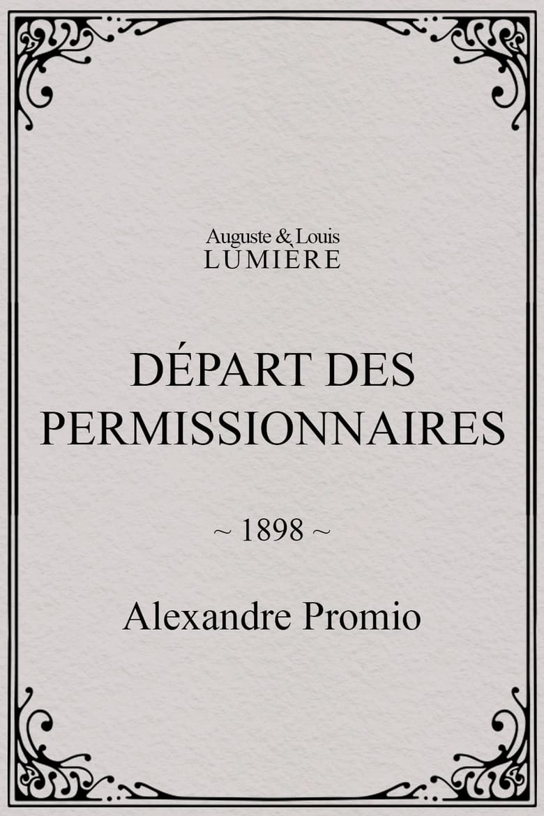 Poster of Départ des permissionnaires