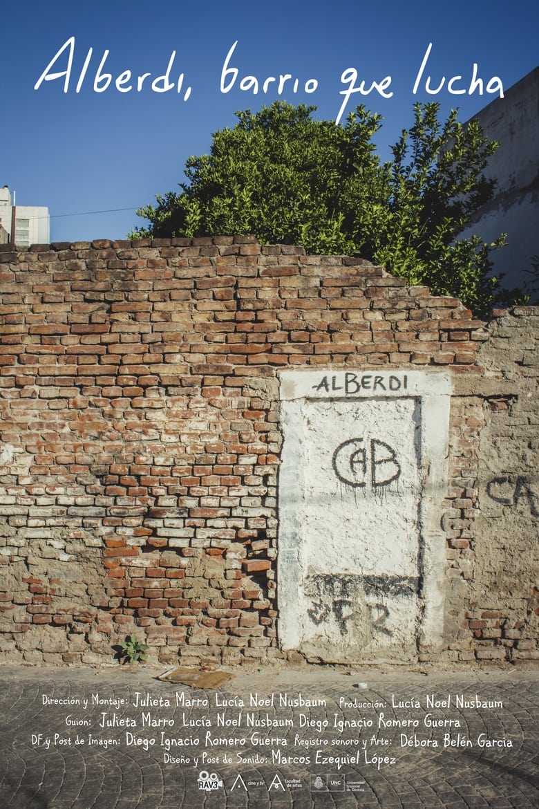 Poster of Alberdi, a neighborhood that fights back