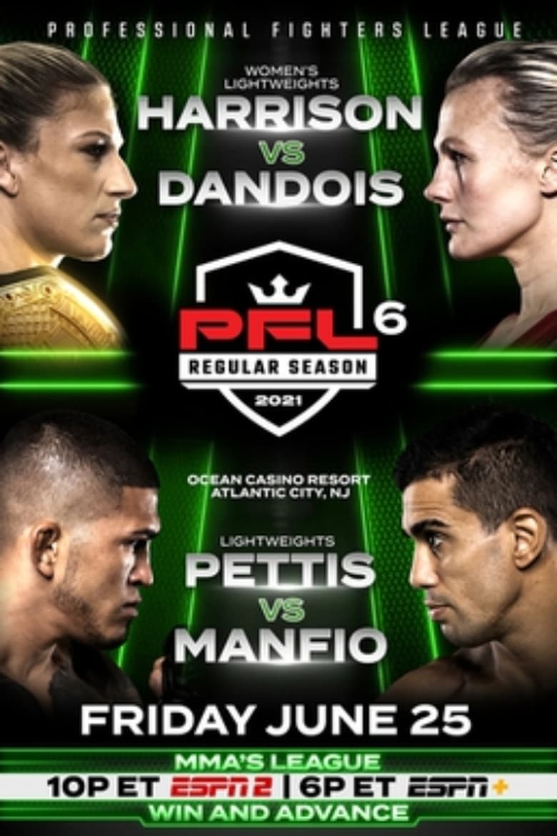 Poster of PFL Regular Season 2021 - PFL 6: Harrison vs. Dandois