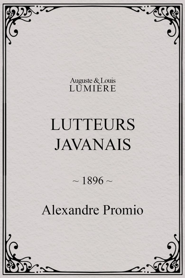 Poster of Lutteurs javanais