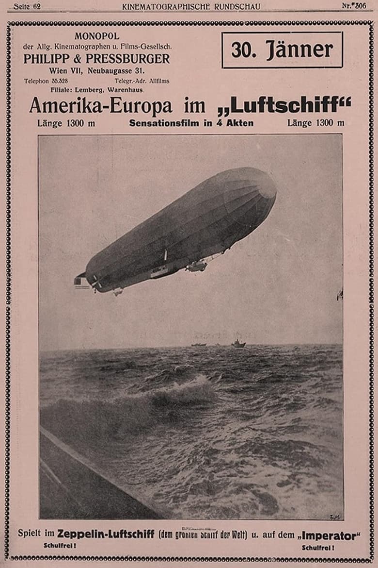 Poster of America to Europe in an Airship