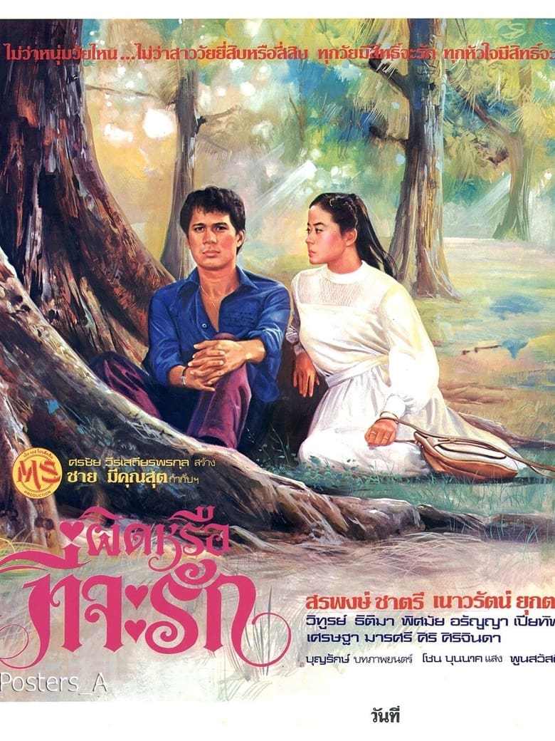 Poster of ผิดหรือที่จะรัก