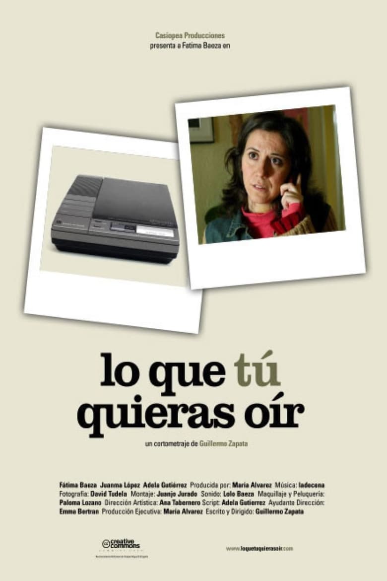 Poster of Lo que tú quieras oír