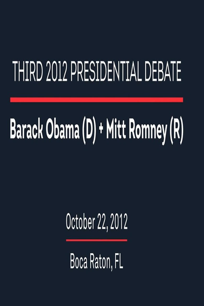 Poster of 2012 Third Presidential Debate