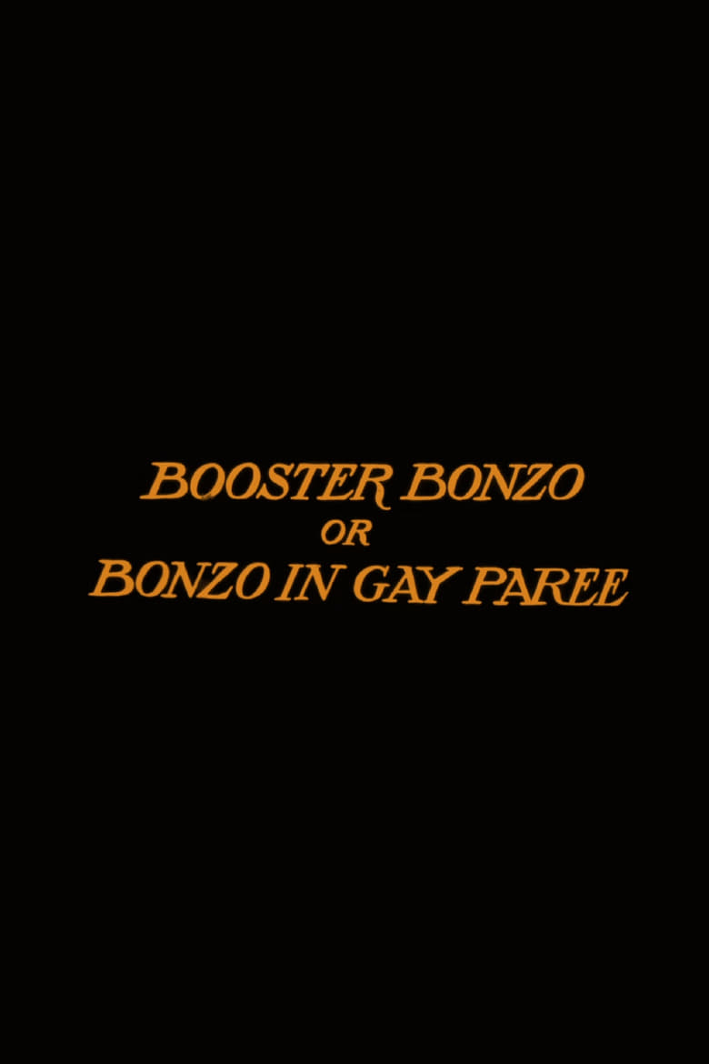 Poster of Booster Bonzo; Or, Bonzo in Gay Paree