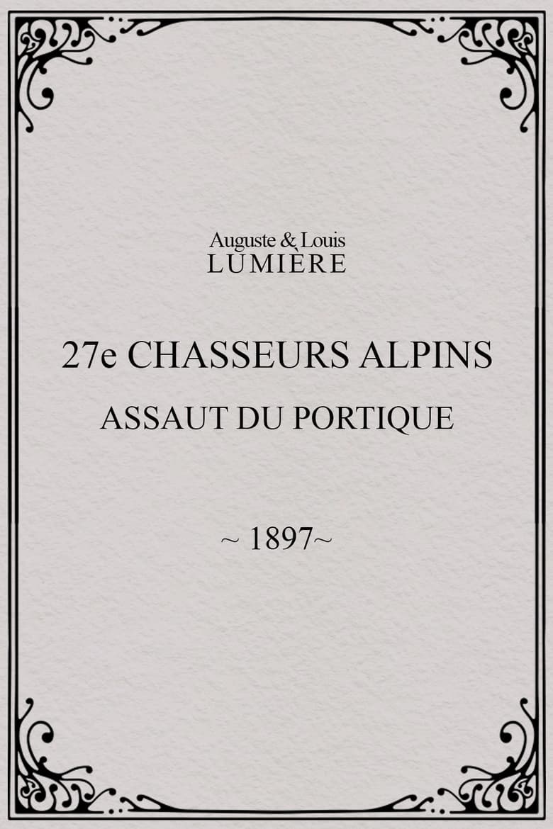 Poster of 27ème chasseurs alpins : assaut du portique