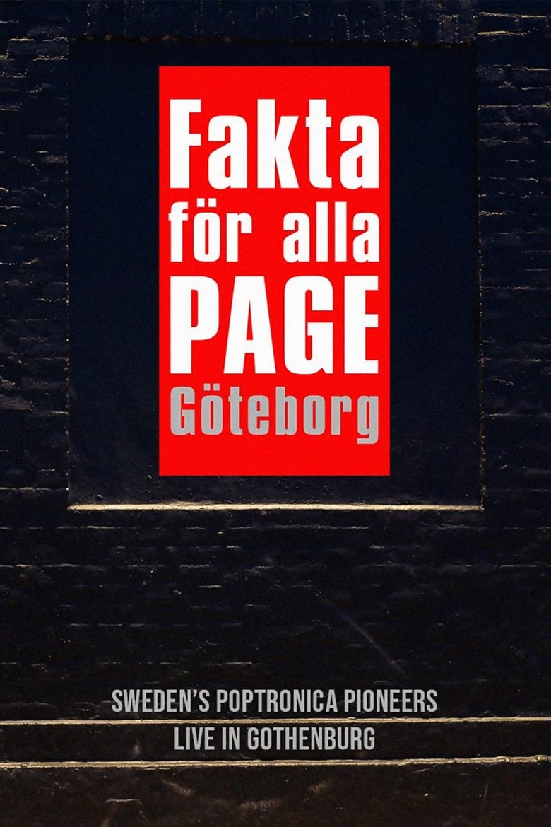 Poster of Page – Fakta För Alla Göteborg