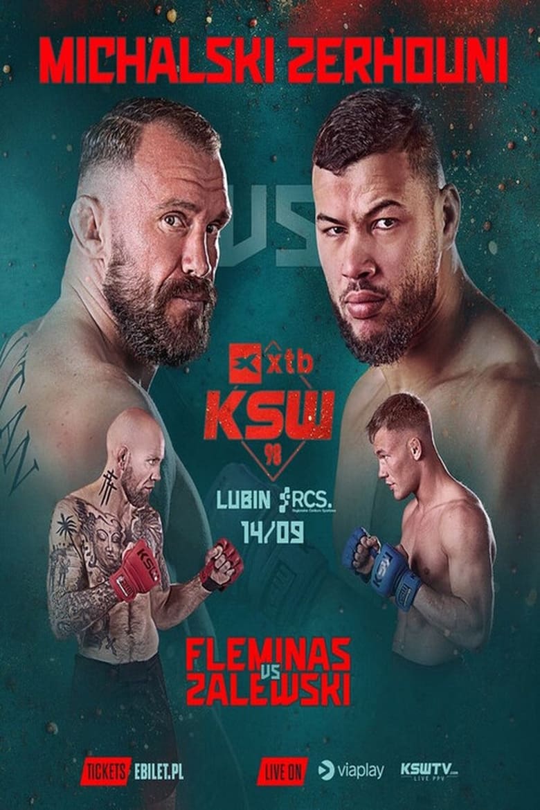 Poster of KSW 98: Paczuski vs. Zerhouni