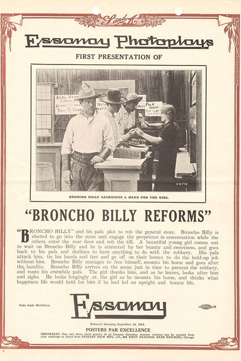 Poster of Broncho Billy Reforms