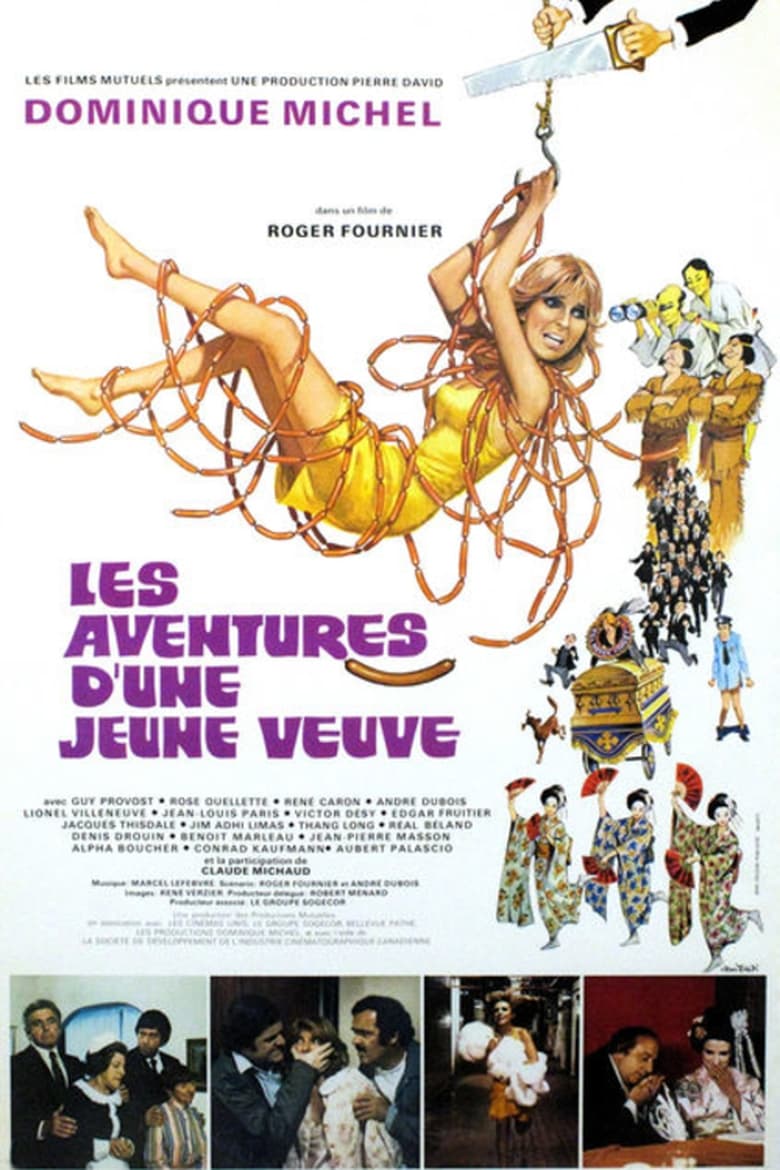 Poster of Les aventures d'une jeune veuve