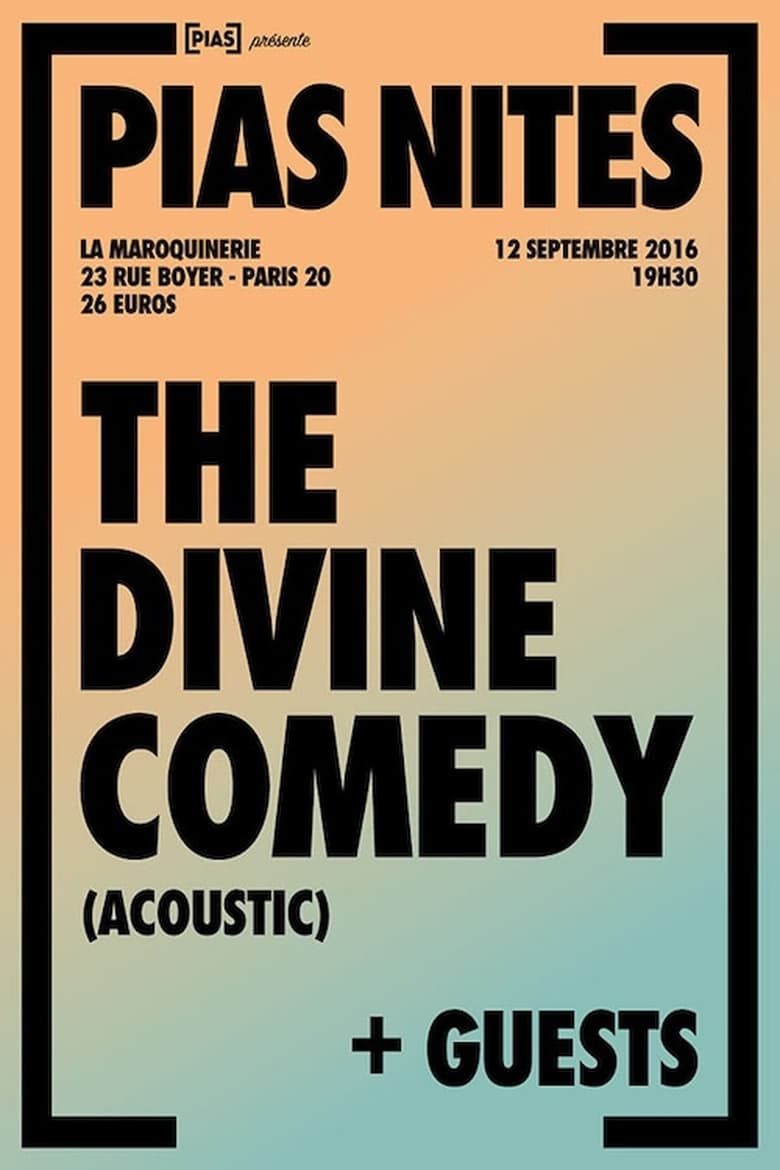 Poster of The Divine Comedy - La Maroquinerie acoustic 2016