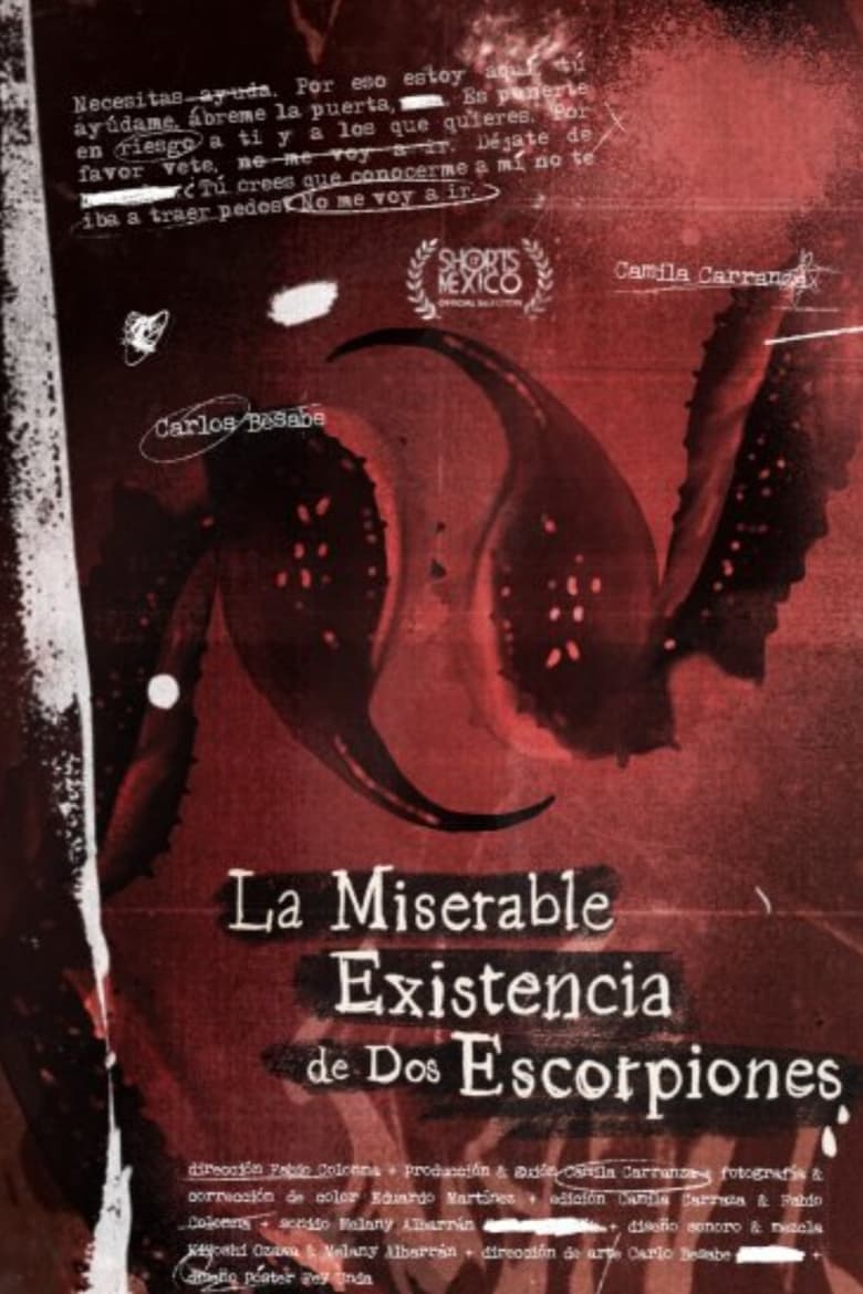 Poster of La miserable existencia de dos escorpiones