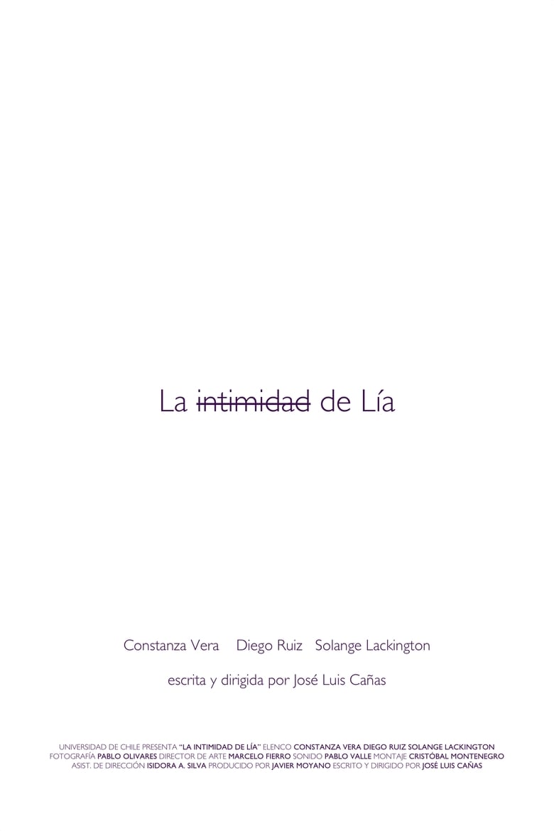 Poster of La intimidad de Lía