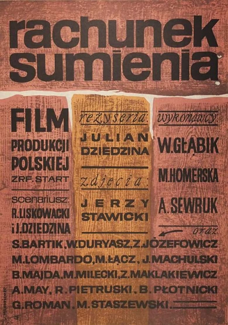 Poster of Rachunek sumienia