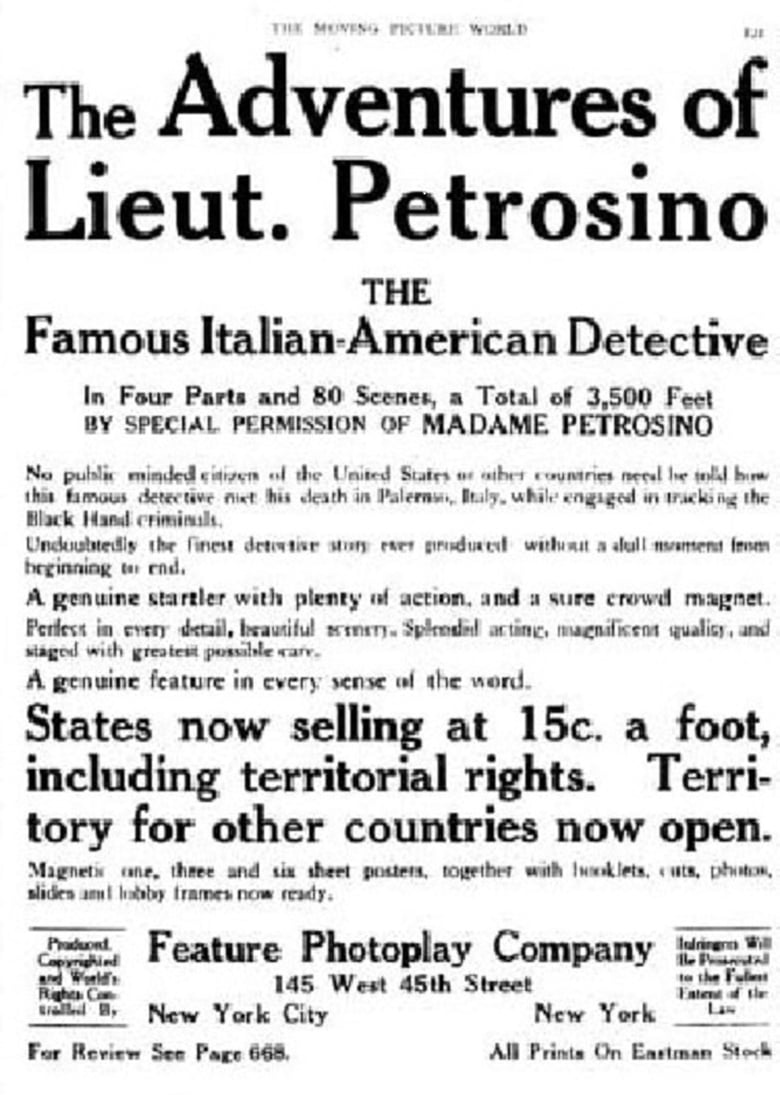 Poster of The Adventures of Lieutenant Petrosino