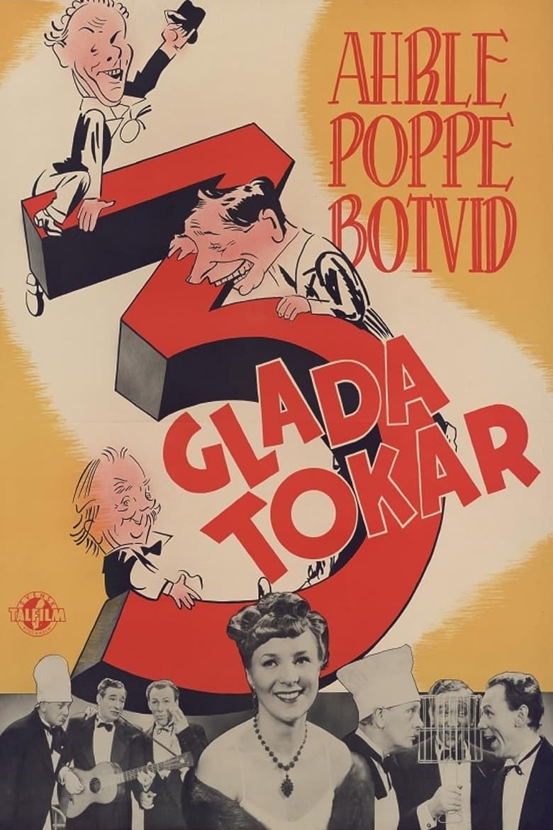 Poster of Tre glada tokar